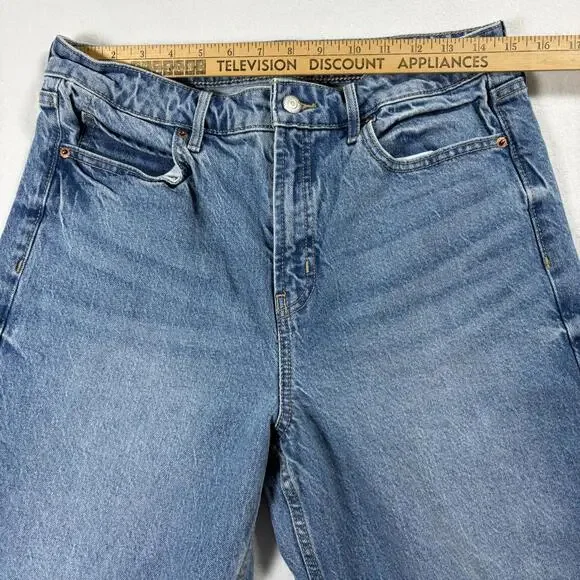Old Navy Jeans Womens Size 10 Blue Extra High Rise Wide Leg Y2K Vintage Denim!! - Picture 5 of 7